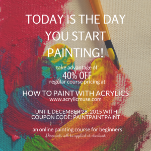 how to paint with acrylics learn to paint coupon code
