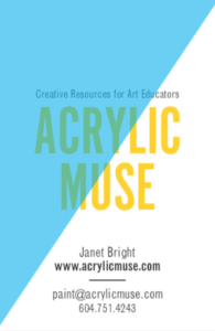 contact janet acrylic muse creative resource art educators