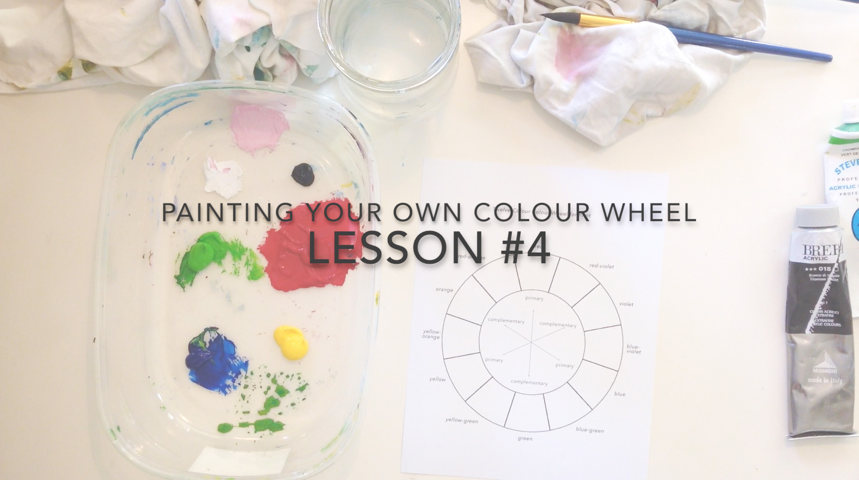 Painting a Colour Wheel Video Lesson